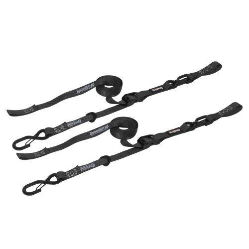 Speedstrap 25mm Cam-Lock Spannband mit S-Haken und Soft-Schlaufe (2er- Pack) - Schwarz - 900631014 1 - 900631014