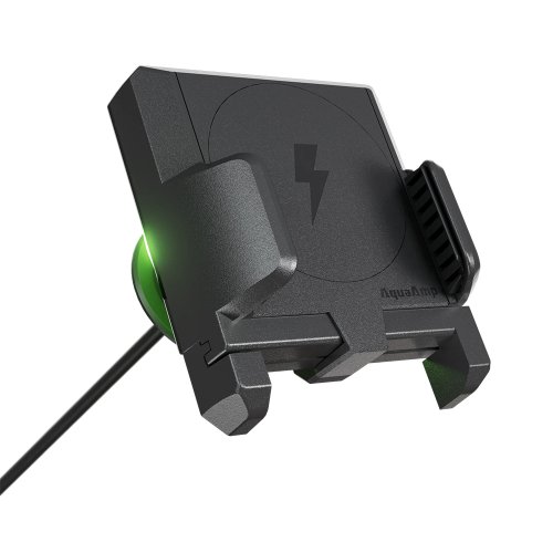 AquaAmp 915X-SS Vertikaler schlanker Klemmhalter mit LED, 15 W Qi2, starker Magnet - 900711348 - 900711348