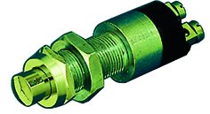 Messing-Verchromter Druck (Kontakt) Schalter, 30a, Bohrloch &Oslash;14mm - 9014847 - 9014847