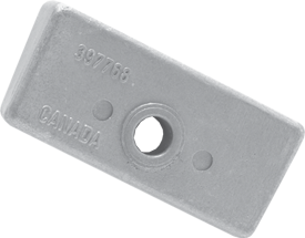 Magnesium Anode Omc/Johnson/Evinrude, Block (Oem 397768) - 9017087m - 9017087M