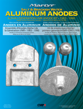 Aluminium Anodensatz, Alpha-1, Gen-I 1983-1990 - 9017504a - 9017504A