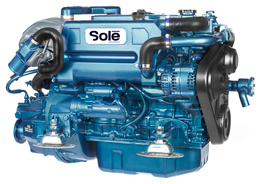 Sol&eacute; SM-94 Schiffsdiesel mit hydraulischem Wendegetriebe