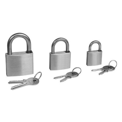 Niro Vorh&auml;ngeschloss Mit Niro B&uuml;gel, Abmessungen 40x33mm - 9024356 - 9024356