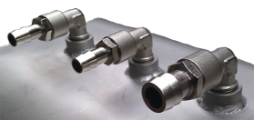 Kraftstofftank Niro 32l, 600x170x350mm Mit Geschwei&szlig;te Fittings - 9035002 2 - 9035002