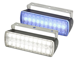 Hella Sea Hawk Xl Breitstrahlende Linse, Schwarzes Geh&auml;use, Ip67, 750 Lumen (Wei&szlig; 12w/Blau 4w) - 9041411 - 9041411