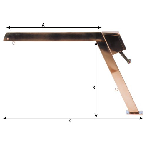 Niro Davit Mit Tau, Block Und Winsch, Feste Version, 200kg (Preis Pro St&uuml;ck) - 9048902 01 - 9048902
