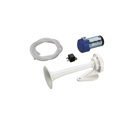 Abs-Signalhorn Mit Kompressor, Wei&szlig;, L=250mm, 24v (116db(A)-420hz) Elektropneumatisch - 905063 - 905063