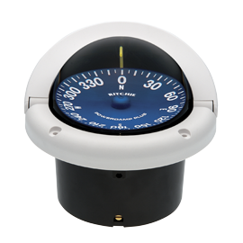 Ritchie Kompass Modell 'Supersport Ss-1002', 12v, Einbaukompass, Rose &Oslash;93,5mm/5&deg;, Wei&szlig; - 9067019 - 9067019