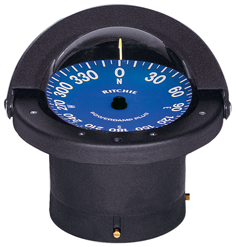 Ritchie Kompass Modell 'Supersport Ss-2000', 12v, Einbaukompass, Rose &Oslash;114,3mm/5&deg;, Schwarz - 9067021 3 - 9067021