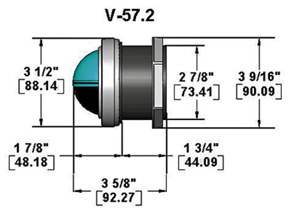 Ritchie Kompass Modell 'Explorer V-57w.2', 12v, Armaturenbrettkompass, Rose &Oslash;69,9mm/5&deg;, Wei&szlig; - 9067031 3 - 9067031