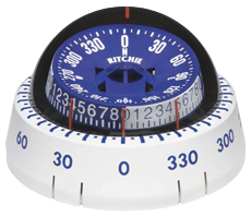 Ritchie Kompass Modell 'Tactician Xp-98w', Aufbaukompass, Rose &Oslash;76,2mm/5&deg;, Wei&szlig; - 9067061 - 9067061