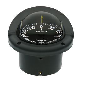 Ritchie Kompass Modell 'Helmsman', Hf-742, 12v, Einbaukompass, Rose &Oslash;95mm/5&deg;, Schwarz - 9067076 - 9067076