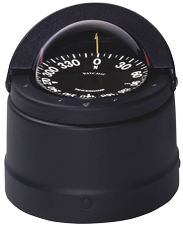 Ritchie Kompass Modell 'Navigator Dnb-200', Aufbaukompass, 12v, Rose &Oslash;114,3mm/5&deg;, Schwarz - 9067091 - 9067091