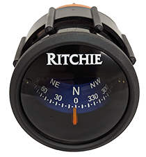 Ritchie Kompass Modell 'Ritchie Sport X-23BU', Armaturenbrettkompass, 12v, Rose &Oslash;50,8mm/5&deg;, Blau - 9067117 1 - 9067117
