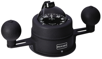 Ritchie Kompass Modell 'Globemaster B-463' 12/24/32v, Aufbau, Rose &Oslash;152,4mm/2 Of 5&deg;, Schwarz - 9067301 - 9067301