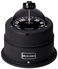 Ritchie Kompass Modell 'Globemaster C-453' 12/24/32v, Aufbau, Rose &Oslash;127mm/2 Of 5&deg;, Chrom - 9067302 - 9067302