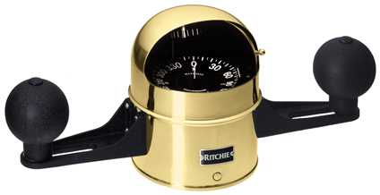 Ritchie Kompass Modell 'Globemaster D-6-S-X' 12/24/32v, Aufbau, Rose &Oslash;152,4mm/2 Of 5&deg;, Messing - 9067322 1 - 9067322