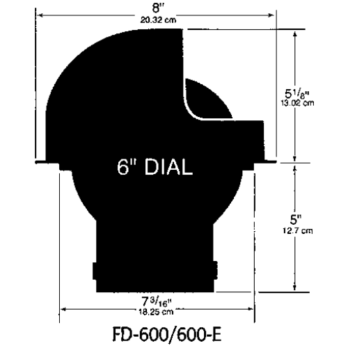 Ritchie Kompass 'Globemaster Fd-600-B', 12/24/32v, Einbau, &Oslash;152,4mm/2 Of 5&deg;, Schwarz (Motor) - 9067380 1 - 9067380