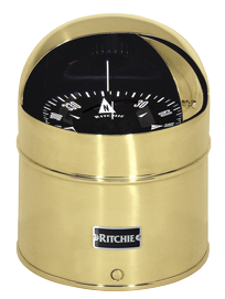 Ritchie Kompass 'Globemaster D-615-Ex', 12/24/32v, Aufbau, &Oslash;152,4mm/2 Of 5&deg;, Messing (Segel) - 9067399 - 9067399