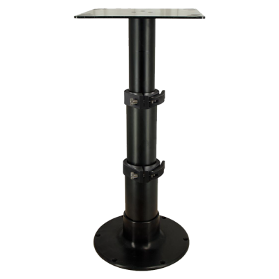 Springfield Aluminium-Tischbein Set "Tristar" schwarz mit 3-Stufen-Gasdruckverstellung, H=335-714mm - 9069194z - 9069194/Z