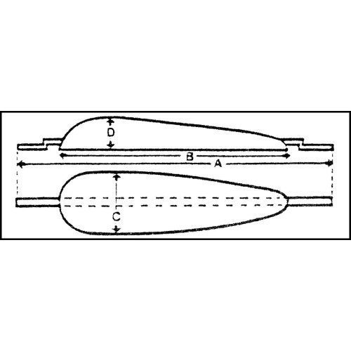 Zink Rumpfanode Mit Anschwei&szlig;laschen, 260x178x60x30mm (1,13kg) - 9077410 1 - 9077410