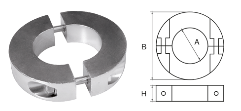 Zinkanode F&uuml;r &Oslash;40mm Welle, Ringf&ouml;rmig - 9077640 - 9077640