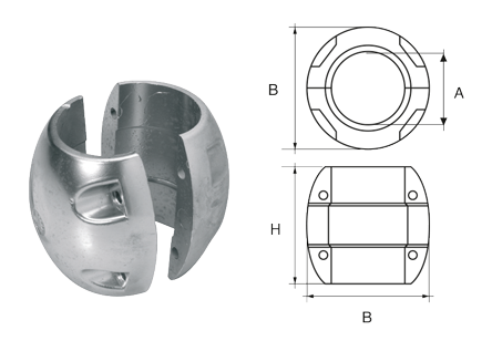 Magnesiumanode F&uuml;r &Oslash;25mm Welle, Kugelf&ouml;rmig - 9077942 - 9077942