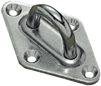 Niro Karof&ouml;rmige Augenplatte, 37x59mm, &Oslash;5mm - 9078520 - 9078520