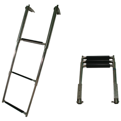 Niro Teleskopische Badeleiter, 3-Stufen Mit Kunststoff Bekleidet, Max. Rohr &Oslash;32mm - 9078800 - 9078800