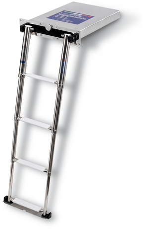 Teleskopische Badeleiter Modell Eccentrica in Kassette, 4-Stufen - 9081230 72dpi - 9081230