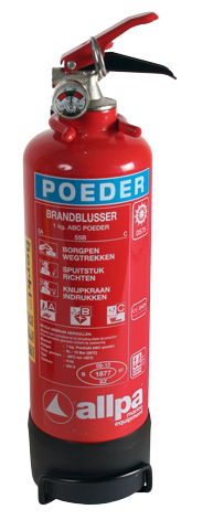 Pulverl&ouml;scher 1kg, &Oslash;85mm, H=350mm (Feuerklasse A+B+C) - 9082116 - 9082116
