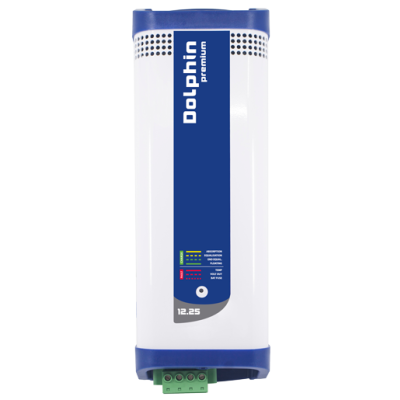 Dolphin Premium Elektronischer Batterielader, 12v, 25a, Kapazit&auml;t 350ah, 96x120x238mm - 9086214 - 9086214