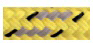 Allcord-19, Doppelt Geflochtene Schotleine Full Color, &Oslash;12mm, Gelb Mit Grauem Kennfaden, 200m - Al1906 ge 1 1 1 - AL1912/GE