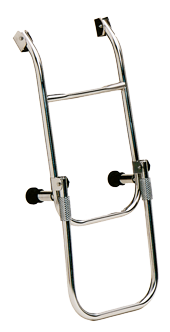 Niro Badeleiter, 3-Stufen, Mit Verstellbaren Distanzhaltern, Ausgeklappt 260x700mm, Rohr &Oslash;20mm - C7074 - C7074