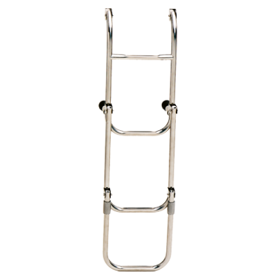 Niro Badeleiter, 4-Stufen, Mit Verstellbaren Distanzhaltern, Ausgeklappt 260x1030mm, Rohr &Oslash;20mm - C7075 - C7075