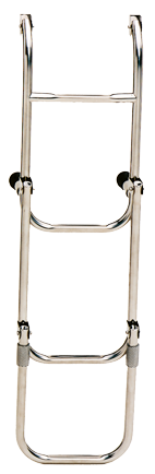 Niro Badeleiter, 4-Stufen, Mit Verstellbaren Distanzhaltern, Ausgeklappt 260x1030mm, Rohr &Oslash;20mm - C7075 - C7075