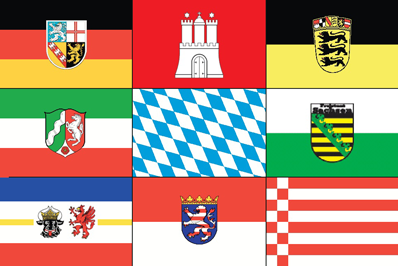 Nordrhein-Westfalen Flagge 20x30cm - Deelstaatvlaagen de - NRW2030