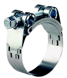 Niro Schlauchklemme Mit Bolzen, 60-63mm, Breite 22mm, Dicke 1,2mm (Lieferung Pro St&uuml;ck) - Fa2610 72dpi - FA2610