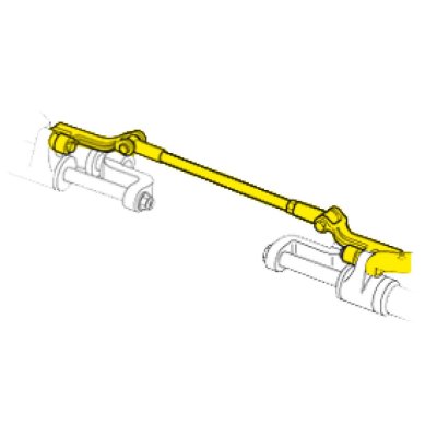 Seastar Gelenkstange F&uuml;r Frontmontage Doppel-Zylinder, Doppel-Motoren - H6002 72dpi - HO6002