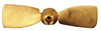 Radice 2-Blatt Bronzener Faltpropeller Für Welle, 13"X11", Wellenbohrung Ø25mm, Konus 1:10, Rechts - K131125r 72dpi - K131125R