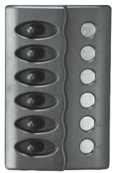 Allpa Kunststoff Schalttafel, 12v, 6-Schalter, Keine Sicherungen Mit Led-Indikator, Inkl. Labelsatz - L0612056 72dpi - L0612056