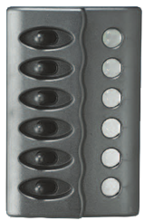 Kunststoff Schalttafel, 12v, 6-Schalter, Keine Sicherungen Mit Led-Indikator, Inkl. Labelsatz - L0612056 72dpi - L0612056