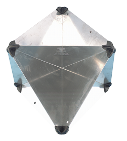 Aluminium Radarreflektor, Zusammenlegbar, 300x215x215mm, Echofl&auml;che: 8m&sup2;, 470gr - L3400041 72dpi - L3400041