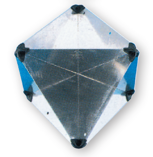Aluminium Radarreflektor, Zusammenlegbar, 300x215x215mm, Echofl&auml;che: 8m&sup2;, 470gr - L3400041 - L3400041