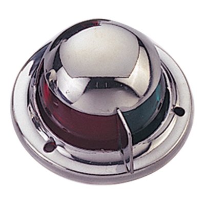 Positionslaterne, 2-Farben, 12v/3w, 2x112,5&deg;, Niro Geh&auml;use Mit Roter/Gr&uuml;ner Linse, Deck Montage - L4400153 72dpi - L4400153