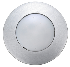 Aluminium Led-Deckenleuchte, &Oslash;85mm, Einbau, Superflach, 12v/1w, Led 9x 5&oslash;, Warm White - L4400290 72dpi - L4400290