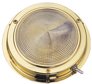 Messing Led-Deckenleuchte, Aufbau, 12v/1,7w, Led 20x5&oslash;, H32mm, Cool White - L4400534 72dpi - L4400534