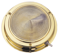 Messing Led-Deckenleuchte, Aufbau, 12v/1,7w, Led 20x5&oslash;, H32mm, Cool White - L4400534 72dpi - L4400534