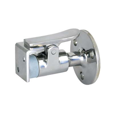 Niro T&uuml;rfeststeller Mit Fanghaken Und Integriertem T&uuml;rpuffer, A=61mm, B=17mm, C=50mm, D=30mm - N0085019 72dpi - N0085019