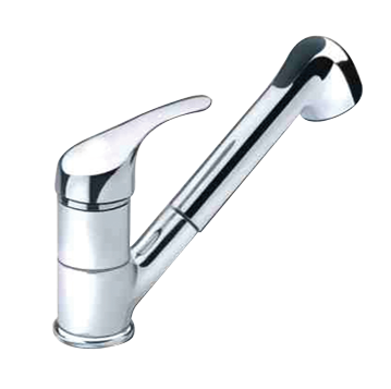 Verchromter 1-Hebel-Mischhahn Mit Abnehmbarer Handdusche, Anschluss 3/8", 195x125x148mm, Schlauchl&auml;nge 1,17m - N0102251 new72dpi - N0102251